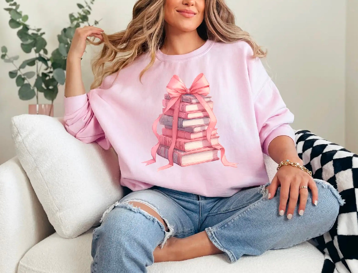 Book Bow Sweatshirt