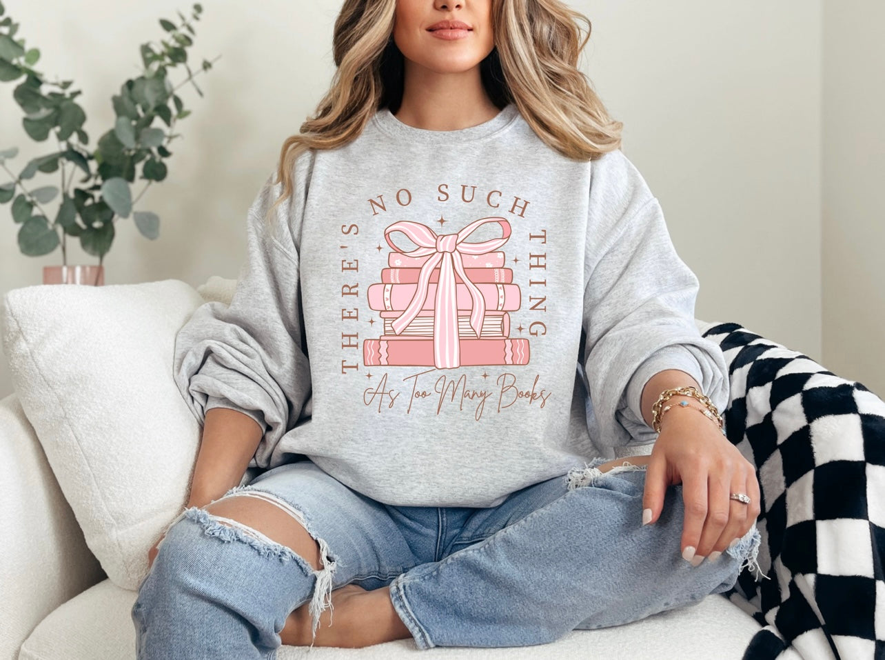 Too Many Books Sweatshirt