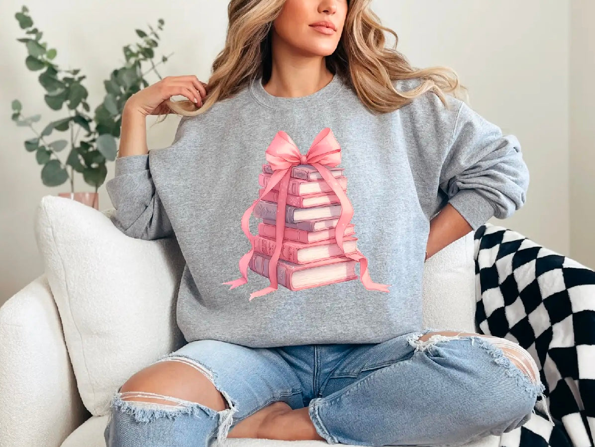 Book Bow Sweatshirt