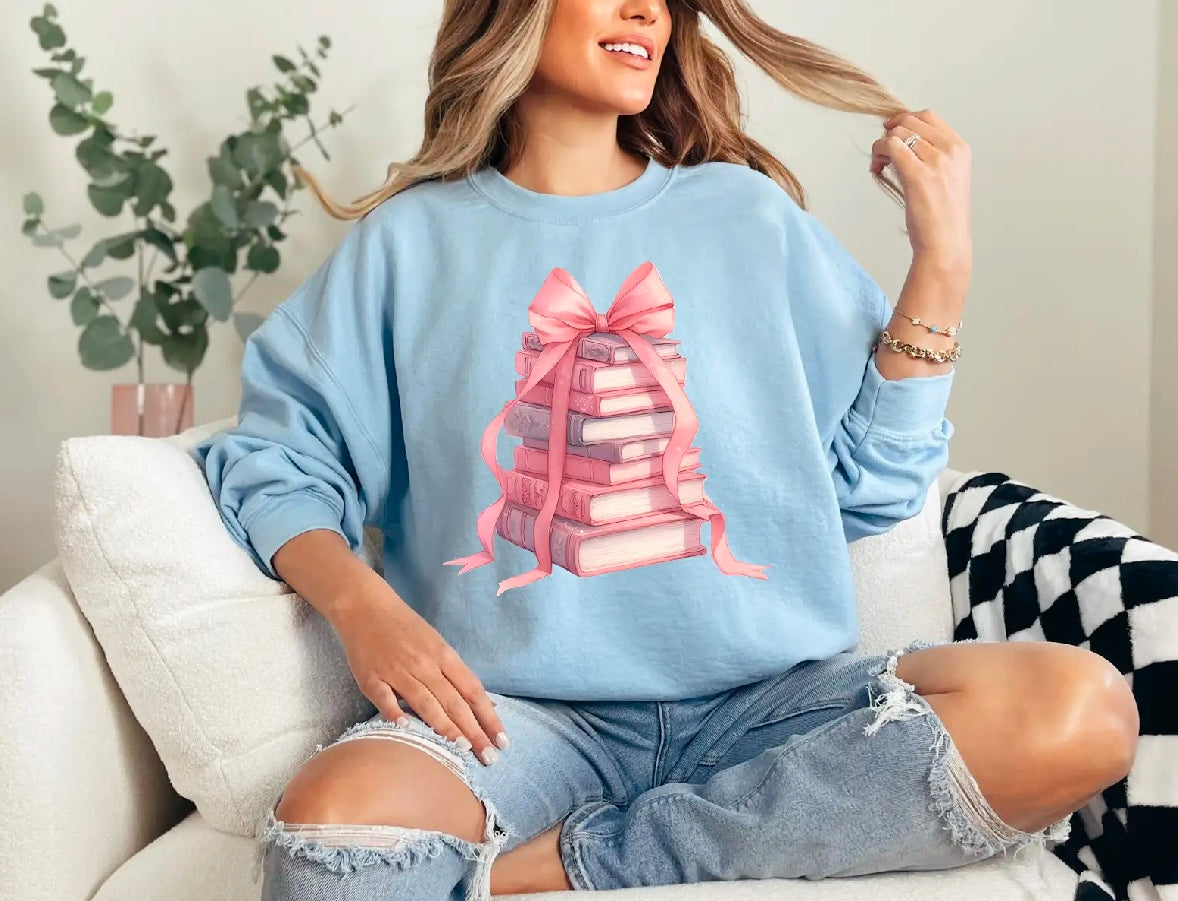 Book Bow Sweatshirt