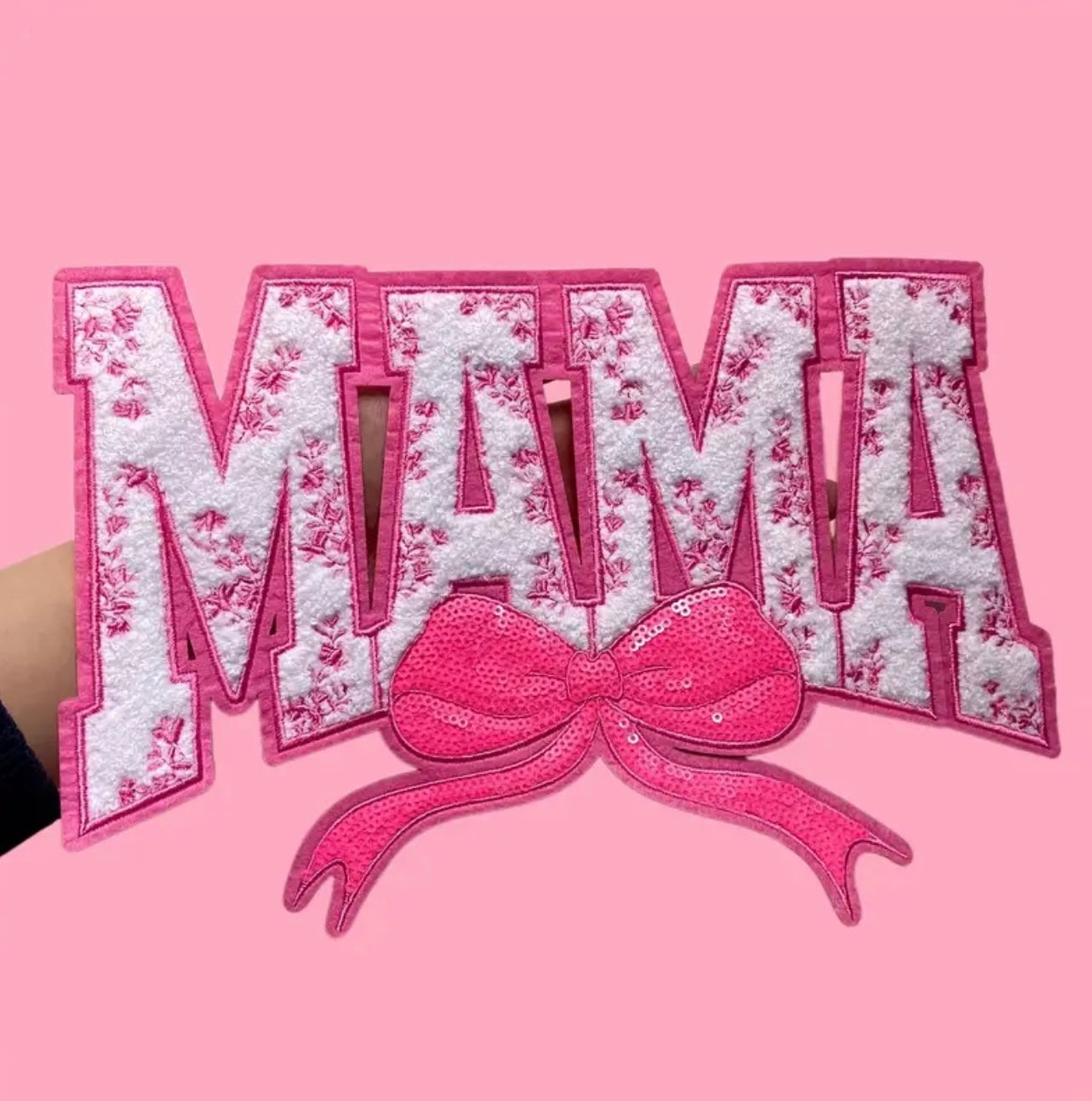 Mama Bow Patch (Pink)