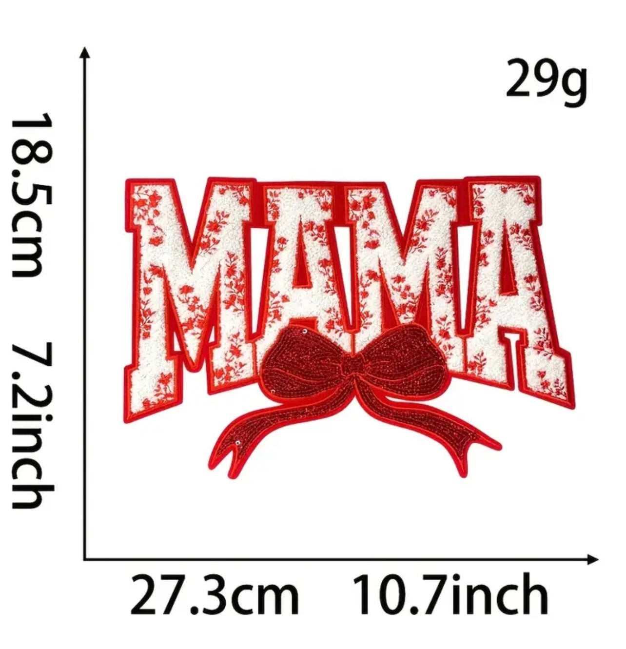 Mama Bow Patch (Pink)